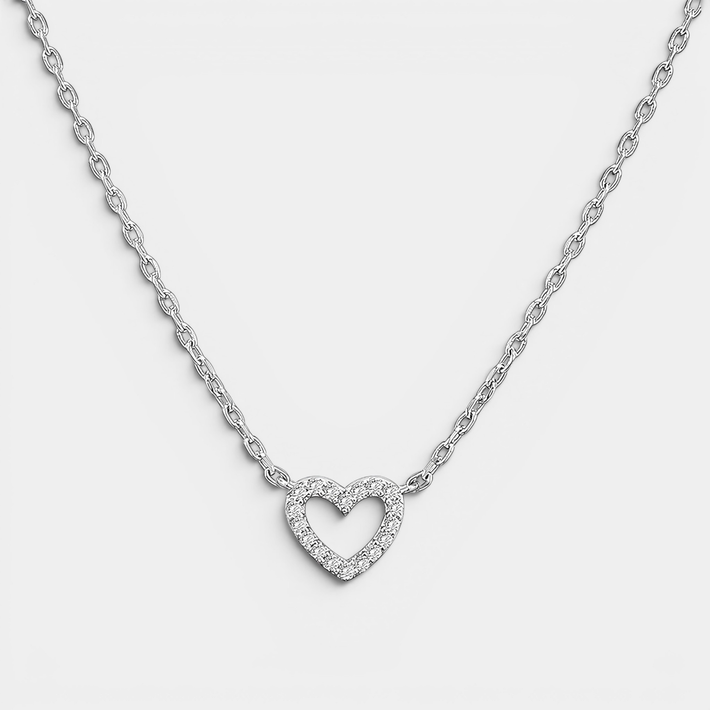 Sierra Crystal Heart Necklace