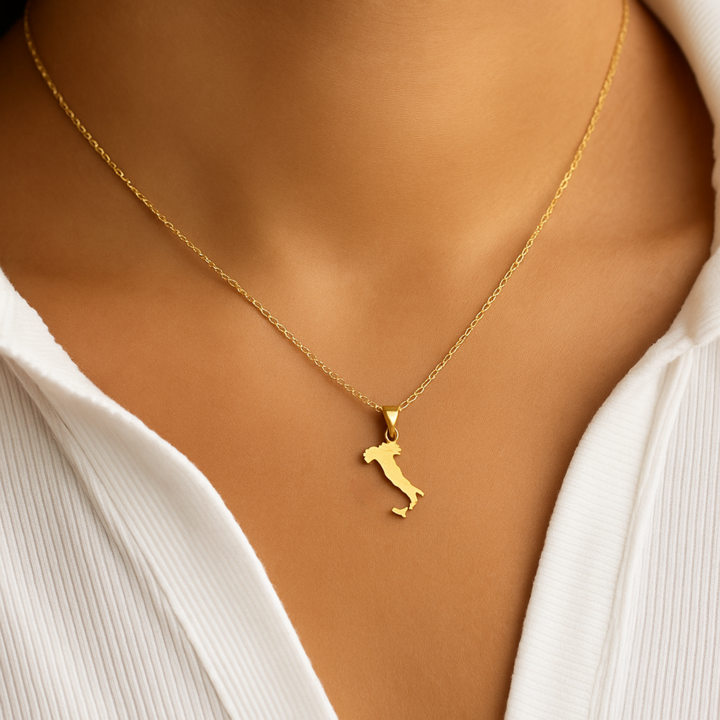 Country Map Necklace