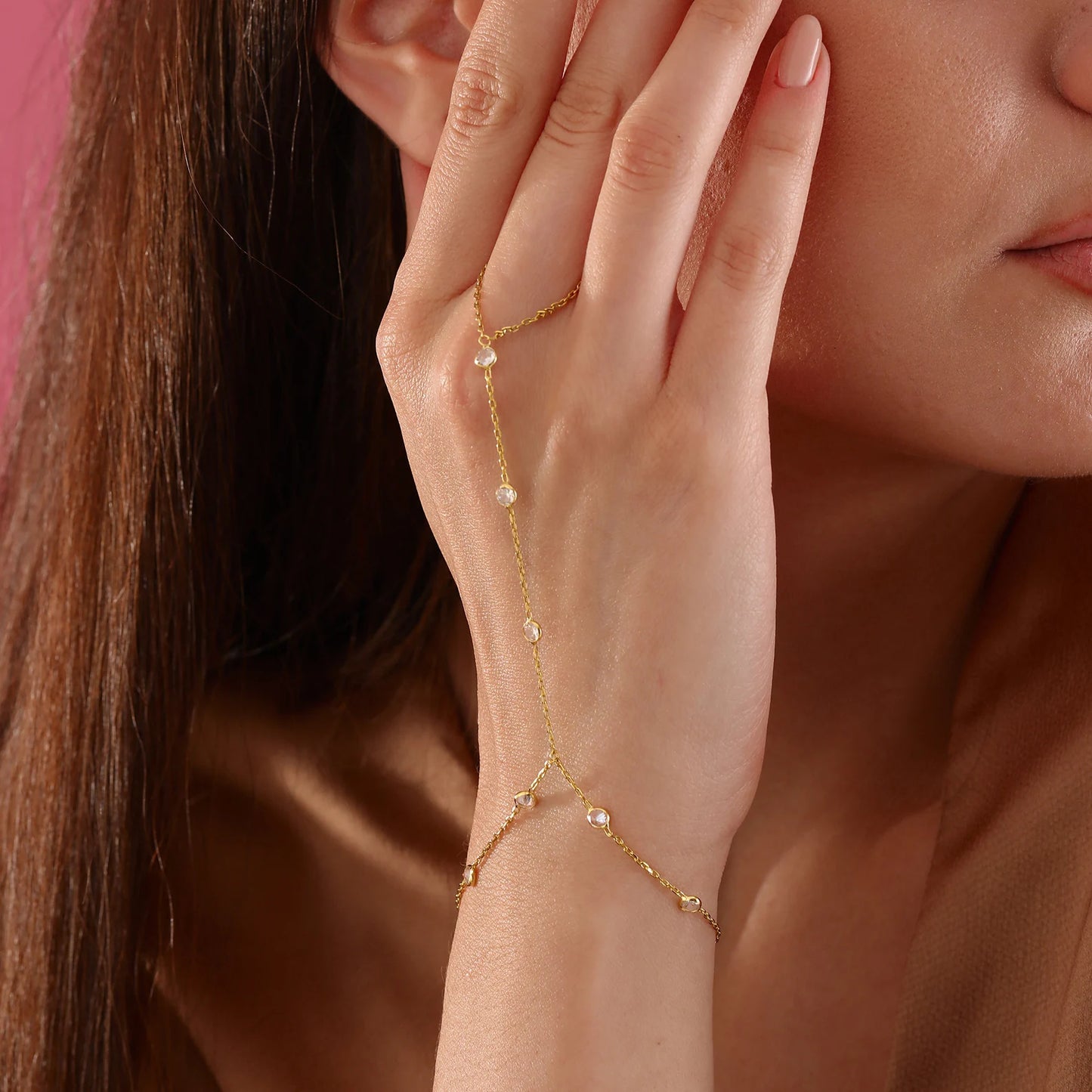 Sierra Zircon Stone Handchain