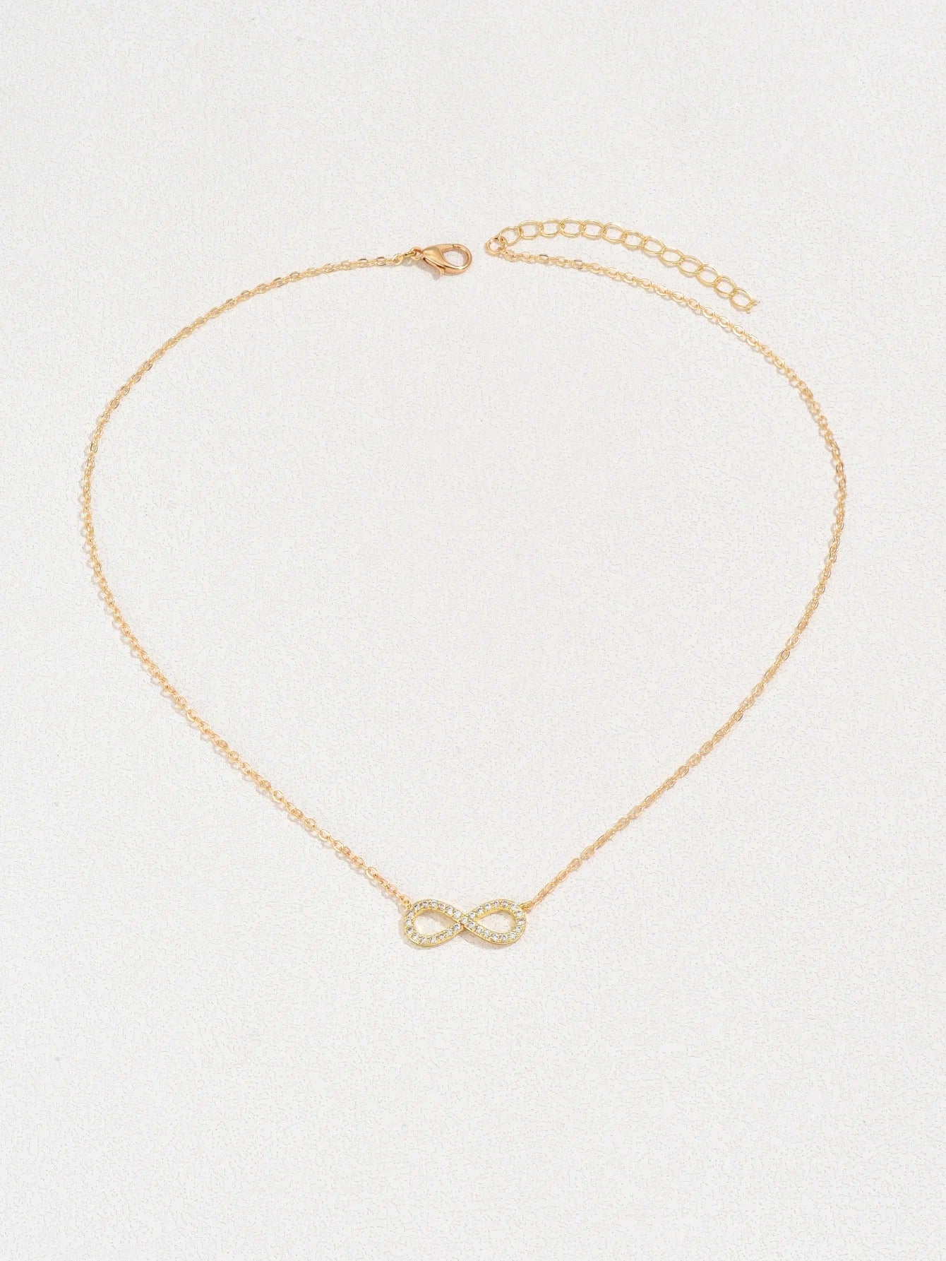 Sierra Zircon Infinity Necklace
