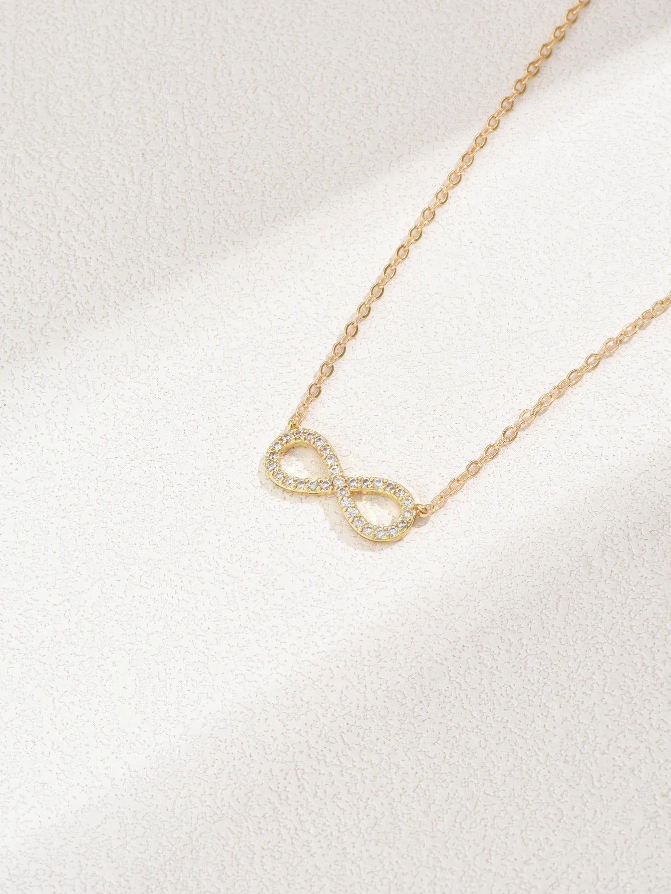 Sierra Zircon Infinity Necklace