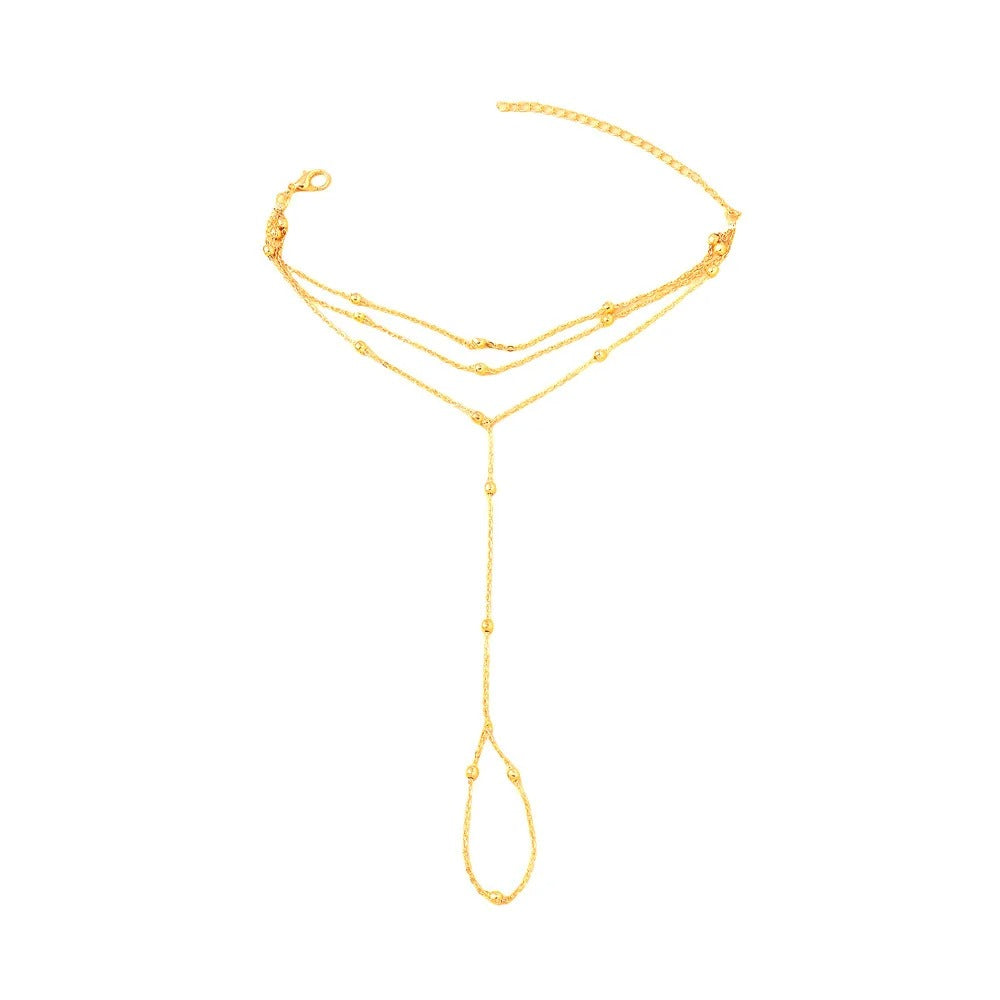 Dahlia Beaded Multi-Layer Handchain