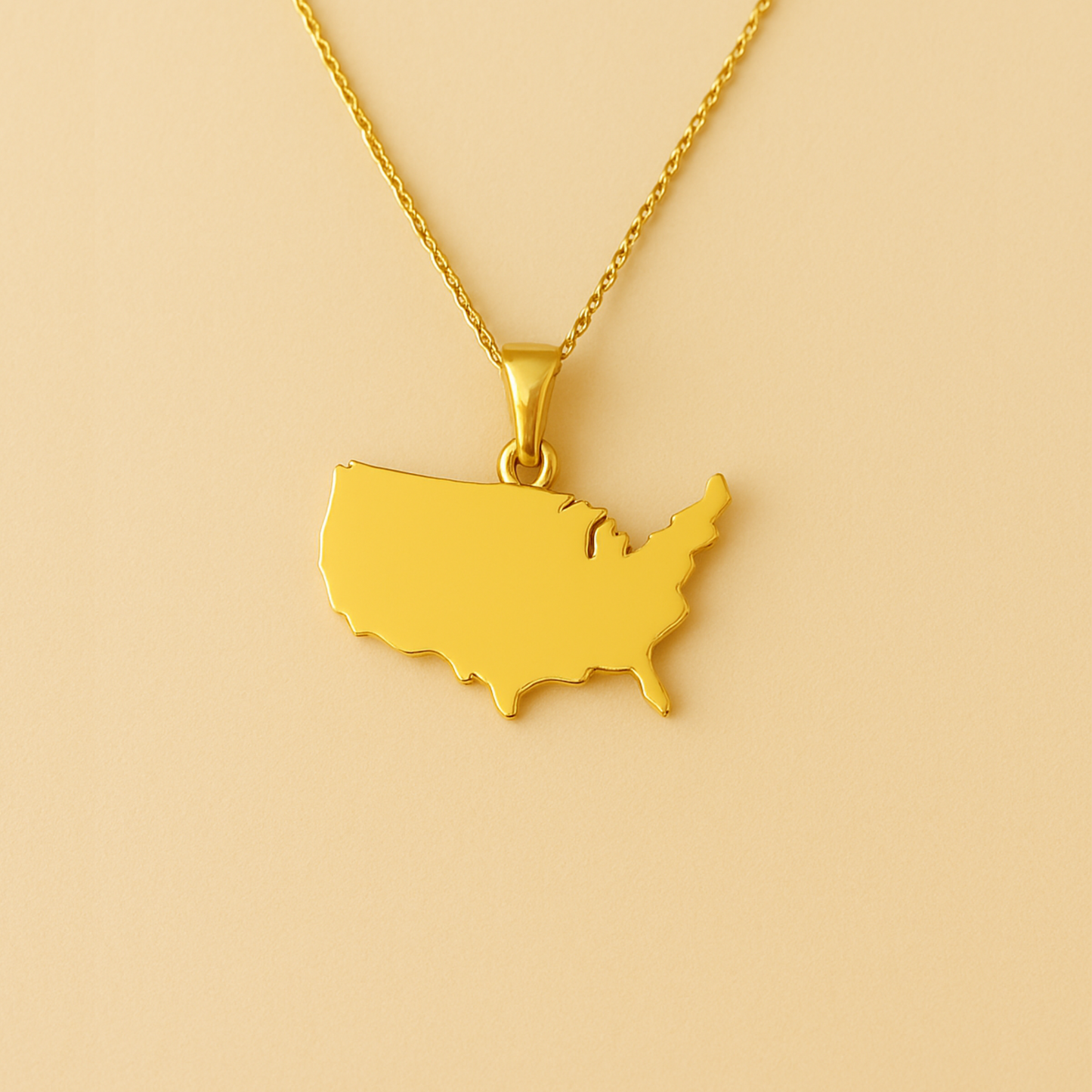 Country Map Necklace