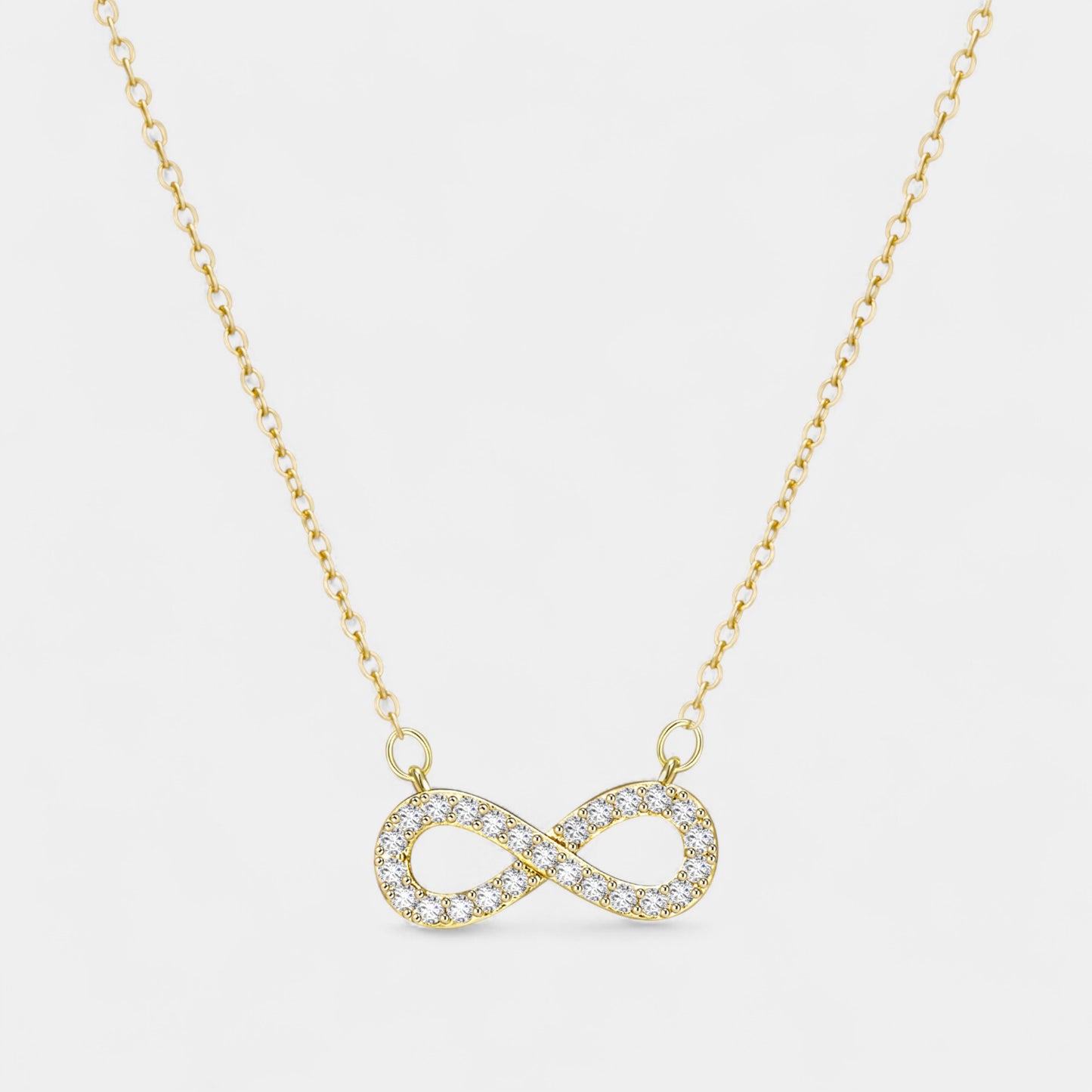 Amarah Zircon Infinity Necklace