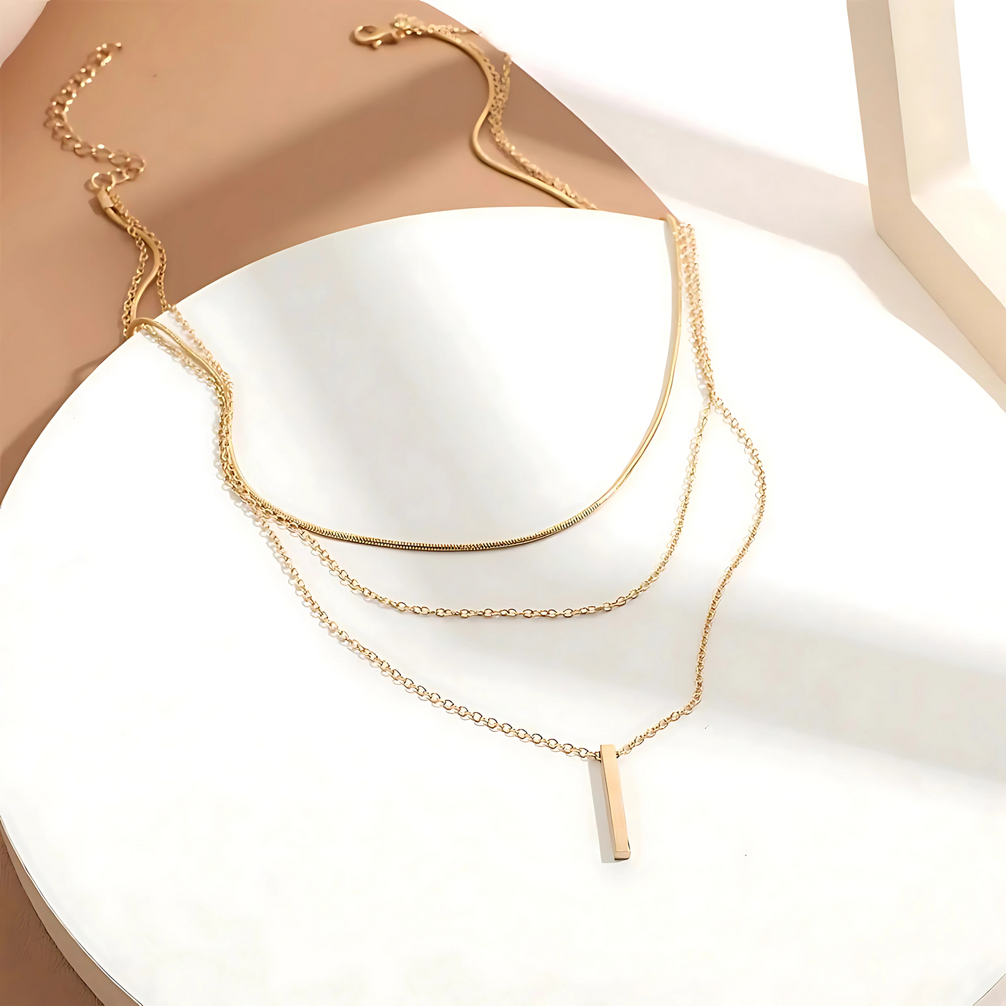 Dahlia Layered Bar Necklace