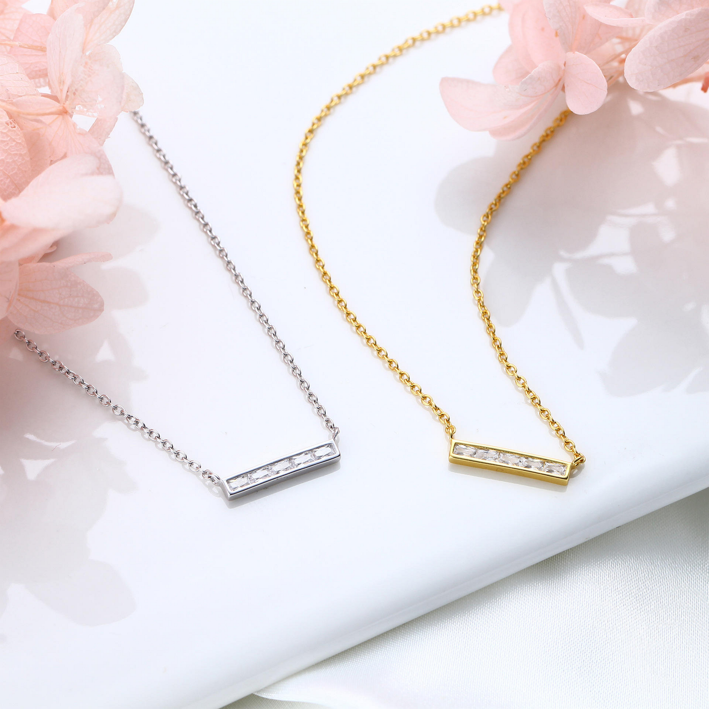 Azaelia Opal Bar Necklace
