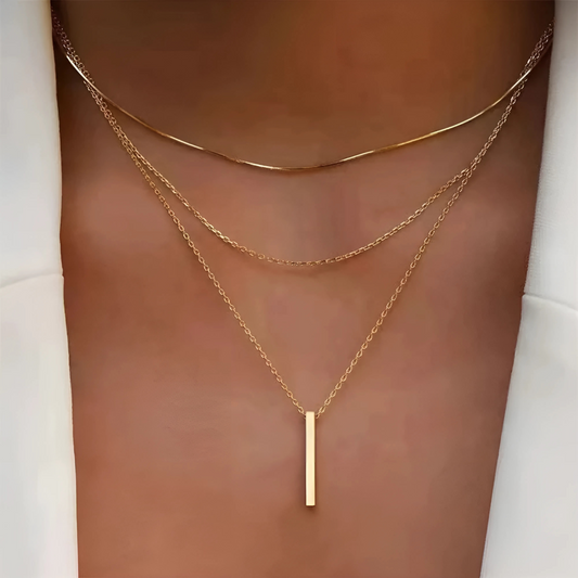 Dahlia Layered Bar Necklace