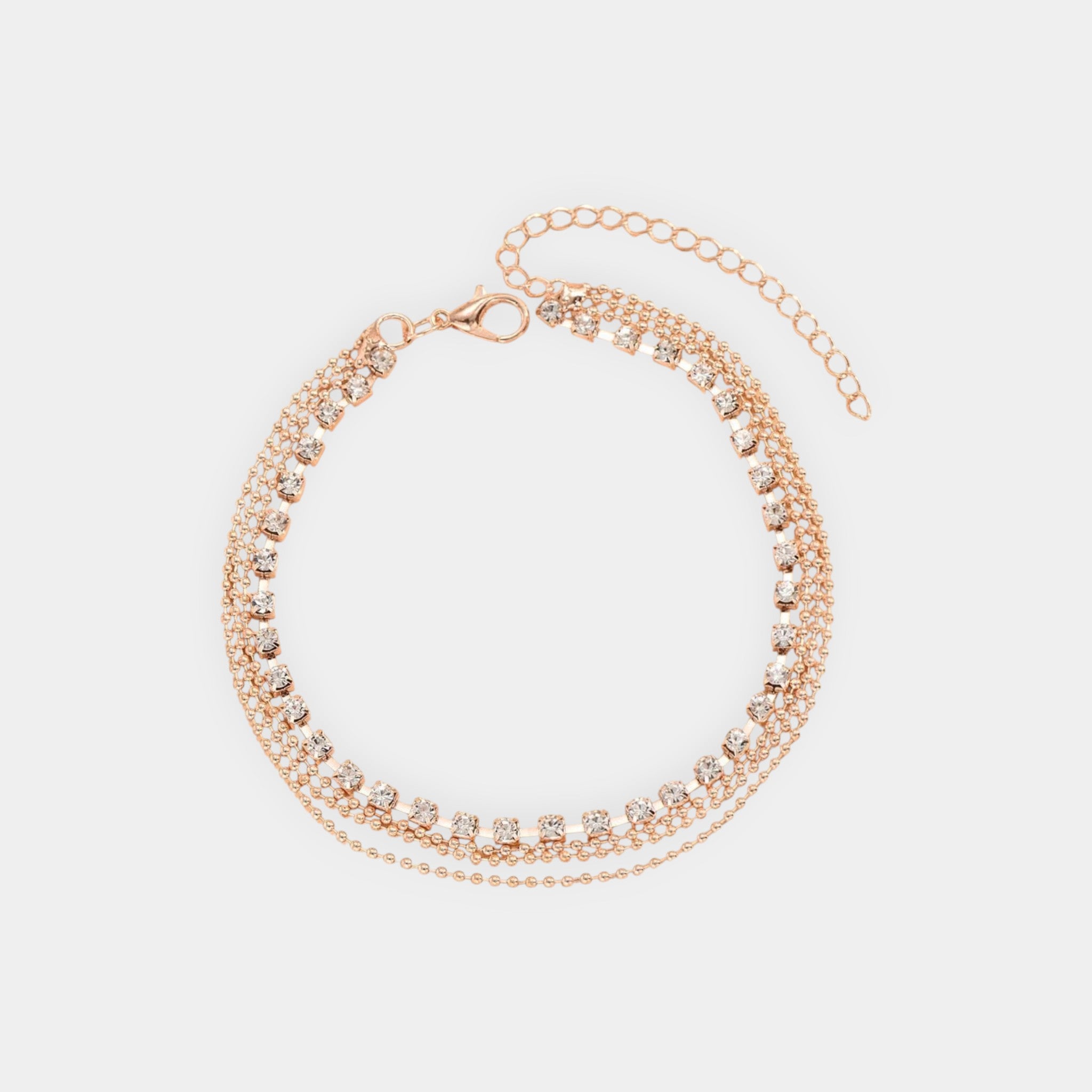 Dahlia Multi-Layered Anklet