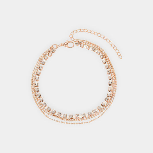 Dahlia Multi-Layered Anklet