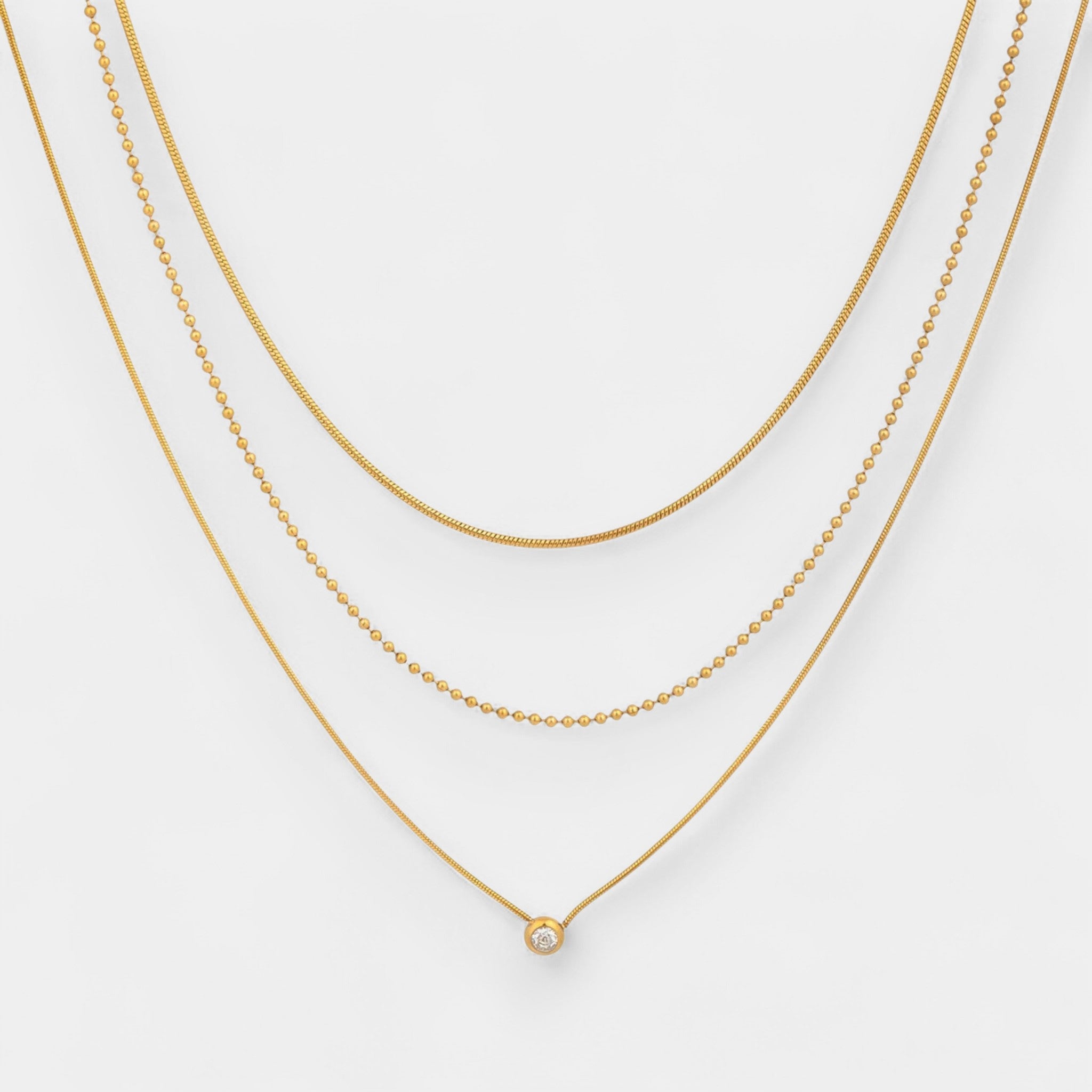 Dahlia Layered Rhinestone Necklace