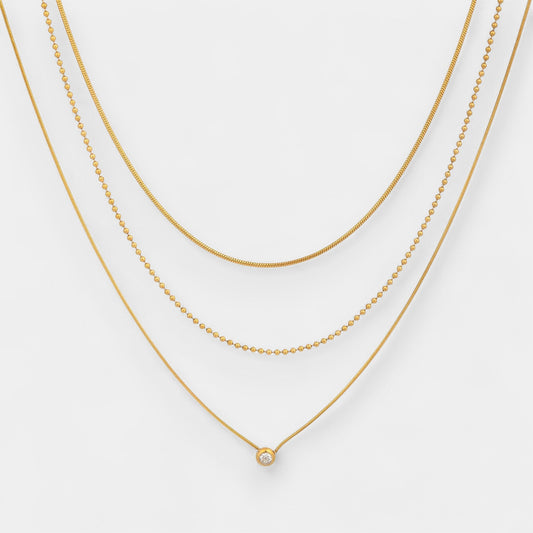 Dahlia Layered Rhinestone Necklace