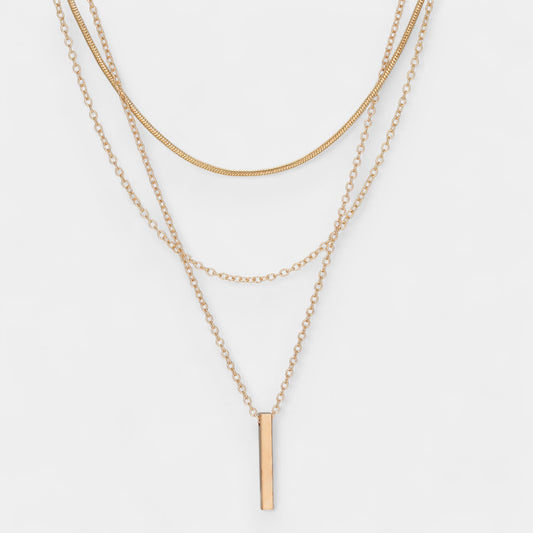 Dahlia Layered Bar Necklace