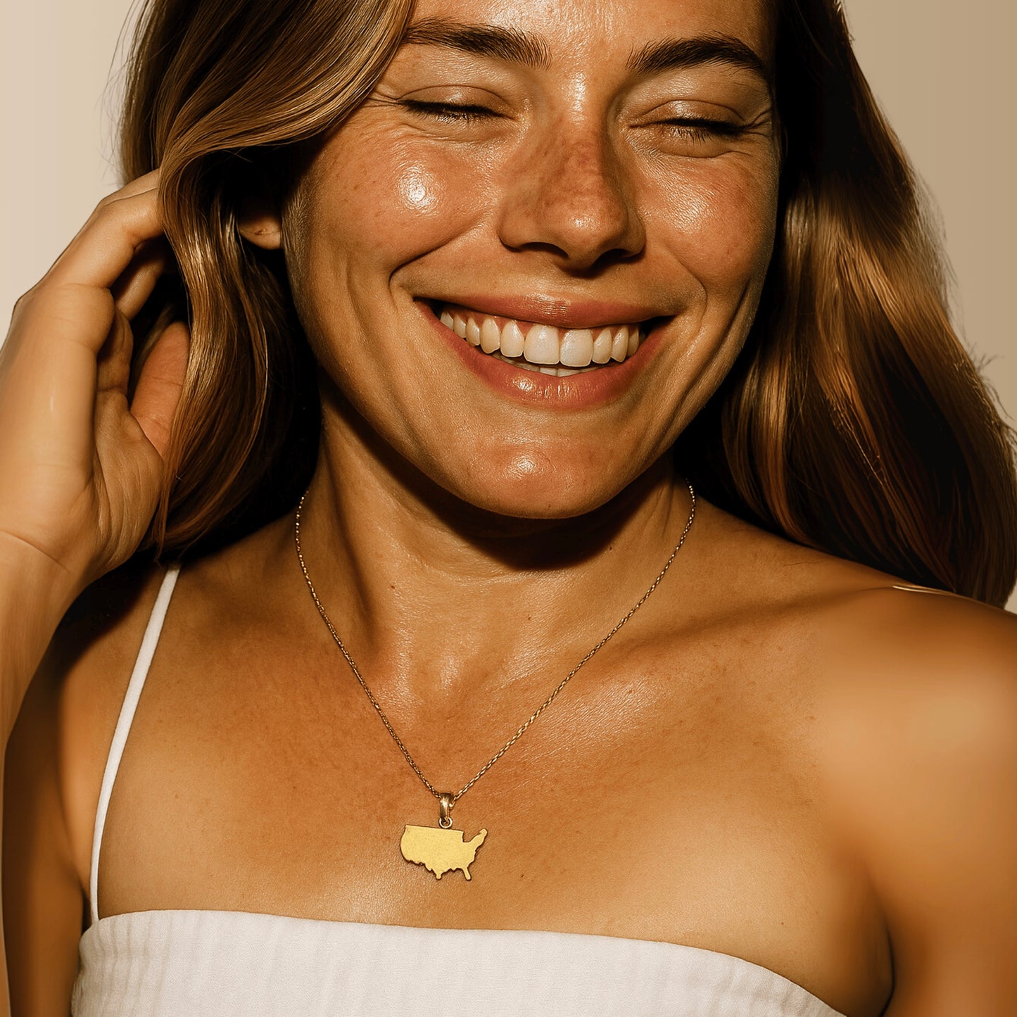 Country Map Necklace