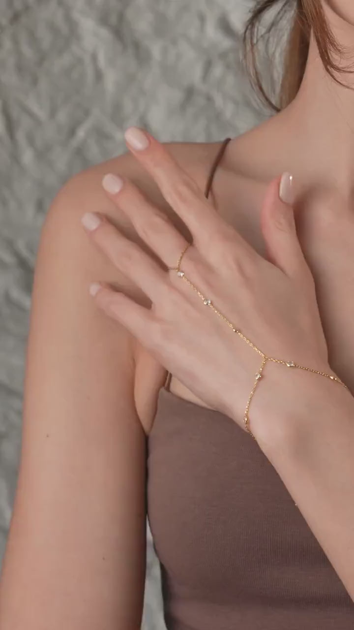 Sierra Zircon Stone Handchain